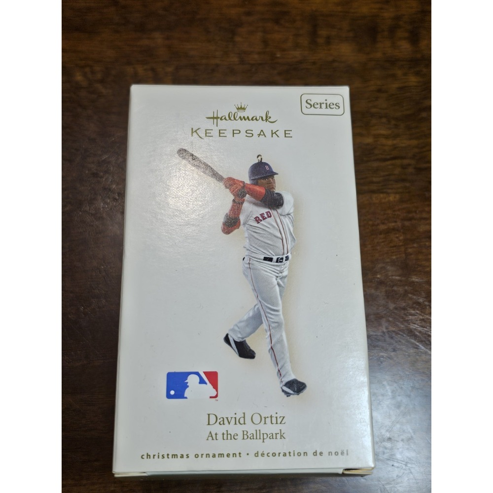 Hallmark Keepsake David Ortiz At The Ballpark MLB Christmas Ornament NIB